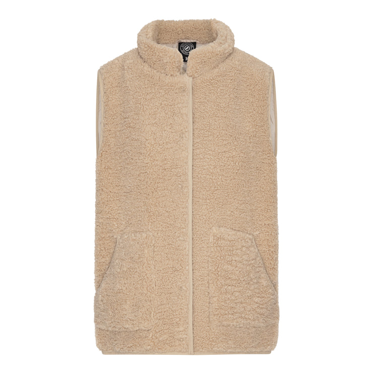 Vamset vest i plys med lommer fra Navigazione