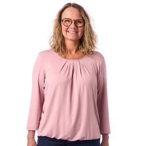 Patina model Sara bluse - 3/4 ærmer - Økologisk bambus