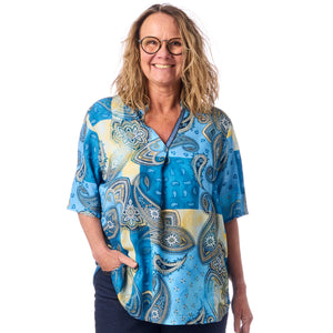 Bluse med smukt paisley-mønster fra Navigazione