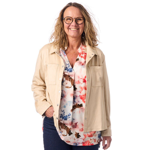 Blød alcantara overshirt fra Navigazione