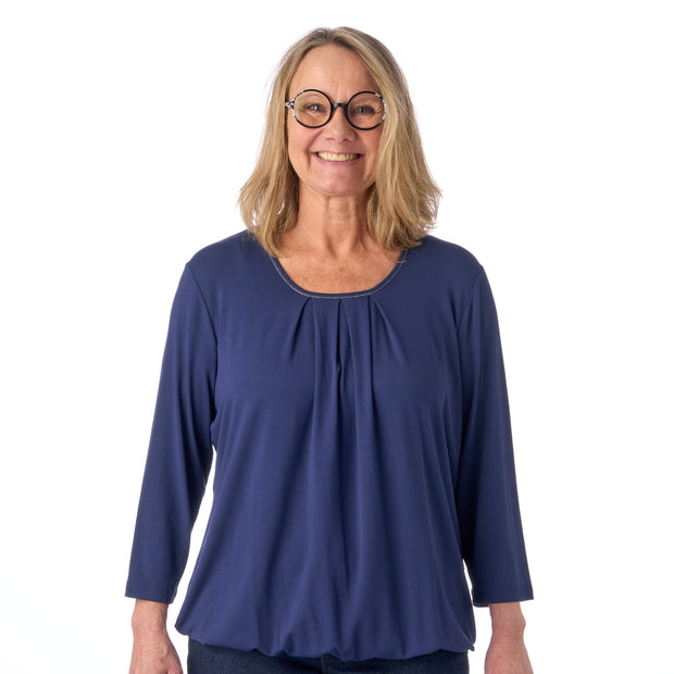 Patina model Sara bluse - 3/4 ærmer - Økologisk bambus