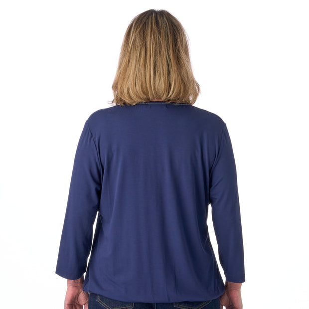 Patina model Sara bluse - 3/4 ærmer - Økologisk bambus