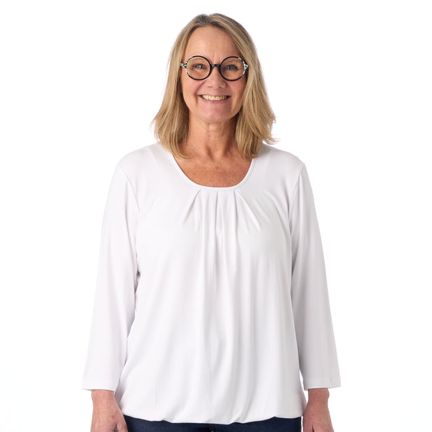 Patina model Sara bluse - 3/4 ærmer - Økologisk bambus