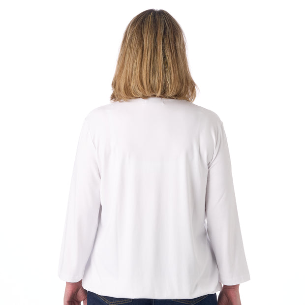 Patina model Sara bluse - 3/4 ærmer - Økologisk bambus