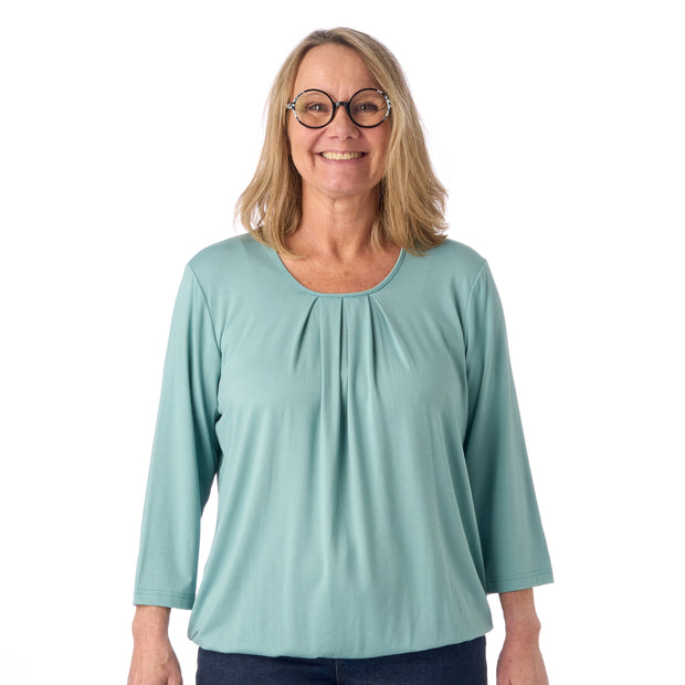 Patina model Sara bluse - 3/4 ærmer - Økologisk bambus