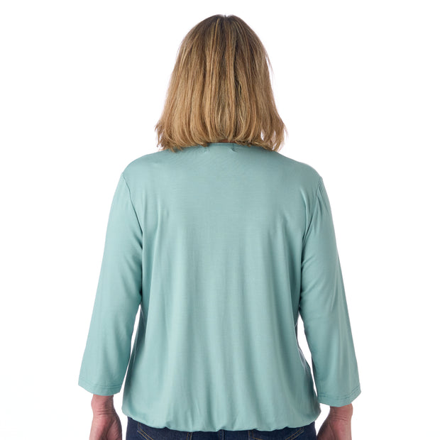 Patina model Sara bluse - 3/4 ærmer - Økologisk bambus