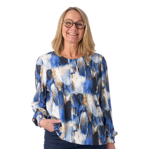 Brandtex bluse i blød viskose
