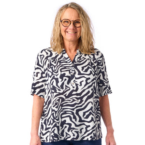 Patina model Eva - kortærmet - Crépe viskose