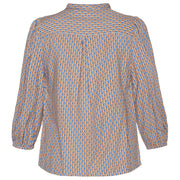 Skjortebluse med stolpelukning fra Brandtex
