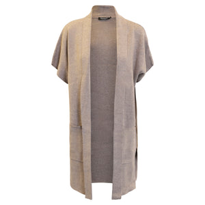 Lang cardigan i strik fra Signature