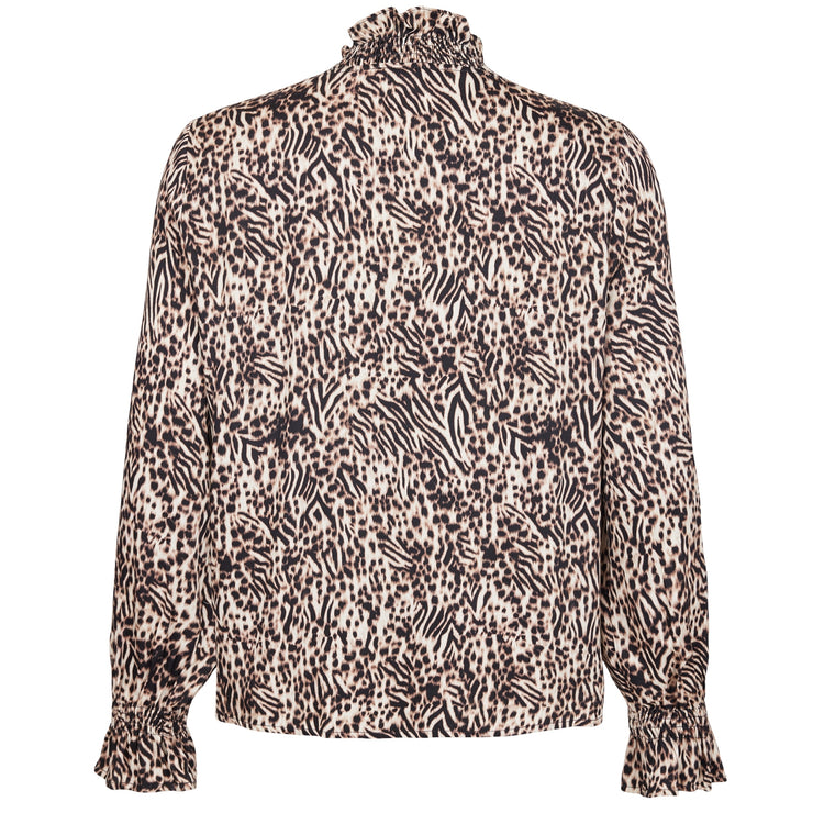 Skjortebluse i dyreprint fra Sunday