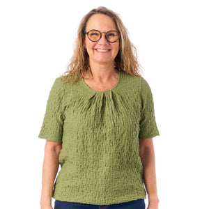 Patina - model Sara - Kortærmet - Crepestruktur