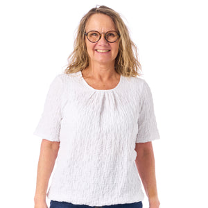 Patina - model Sara - Kortærmet - Crepestruktur