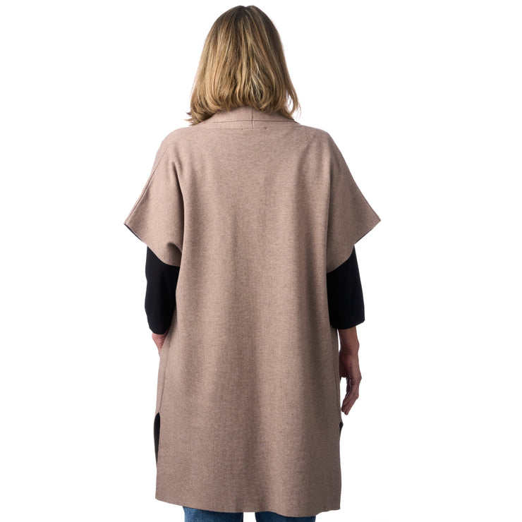 Lang cardigan i strik fra Signature
