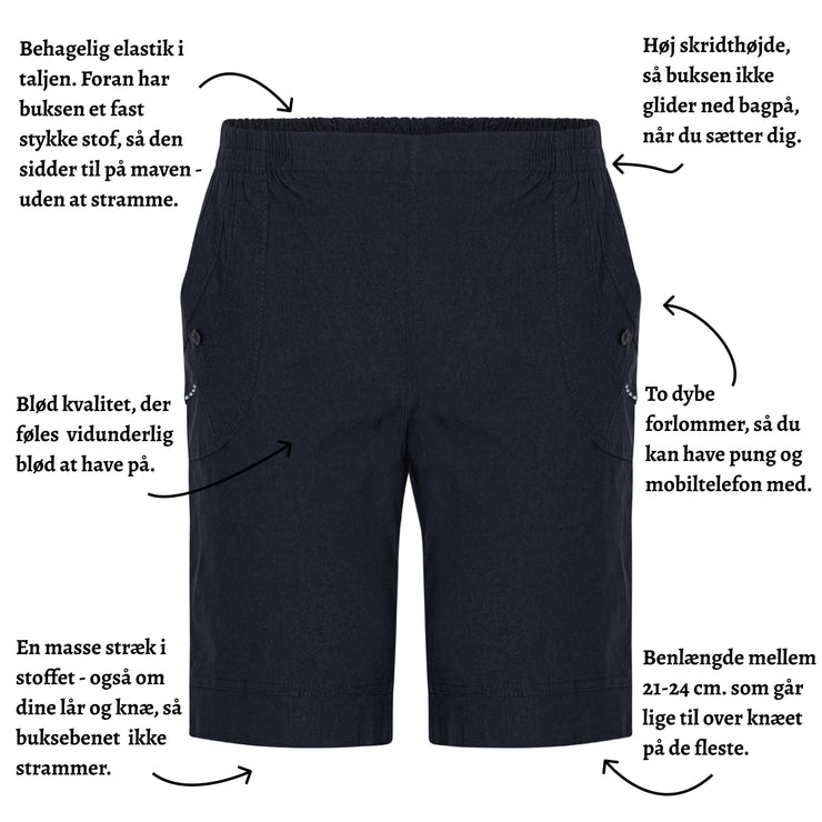 Patina shorts med lommer - 21-24 cm.