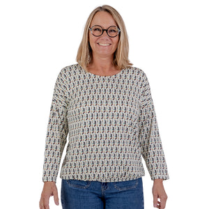 Patina model Gry - 3/4 ærmer - Viskose