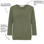 Patina model Ida - Hyggebluse i bambus