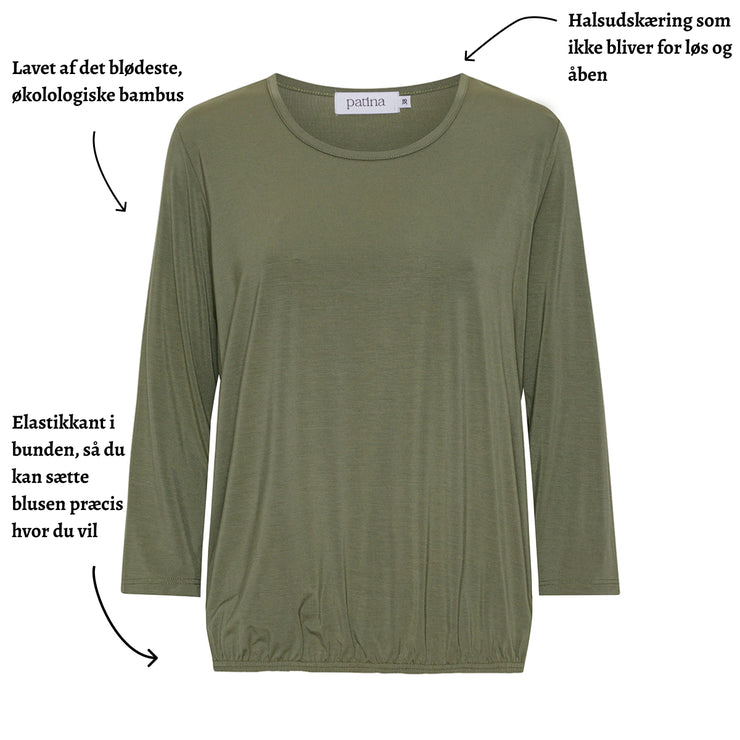 Patina model Ida - Hyggebluse i bambus