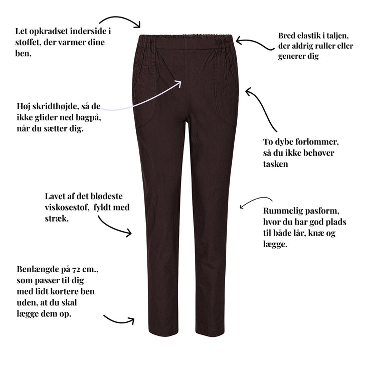 Lun vinterbuks med lommer fra Patina - 70-72 cm.