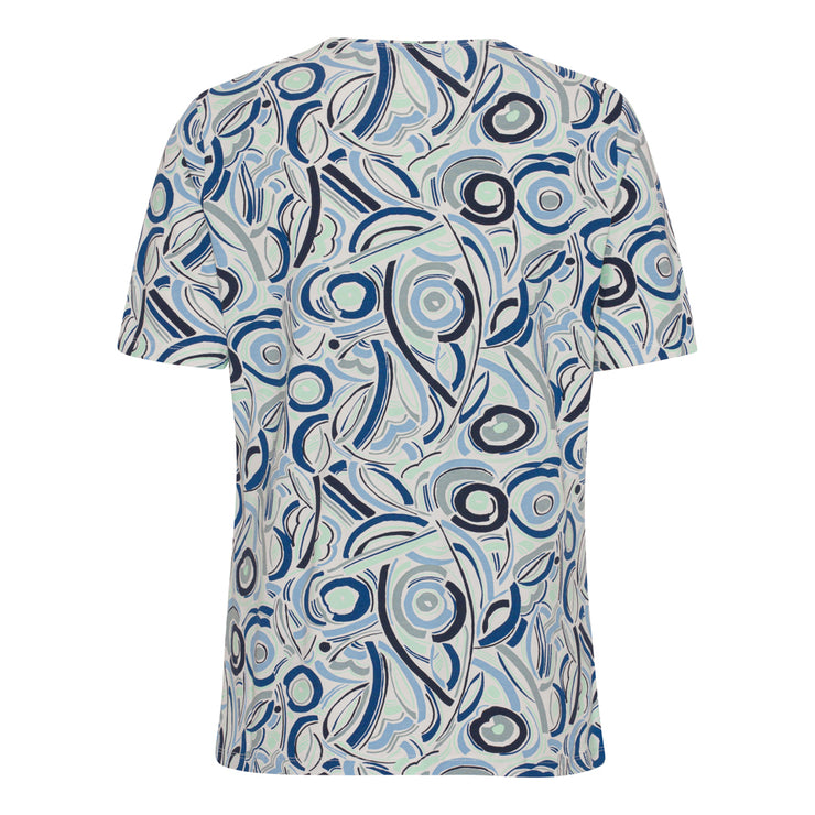 Mønstret t-shirt fra Marinello i blød viskose